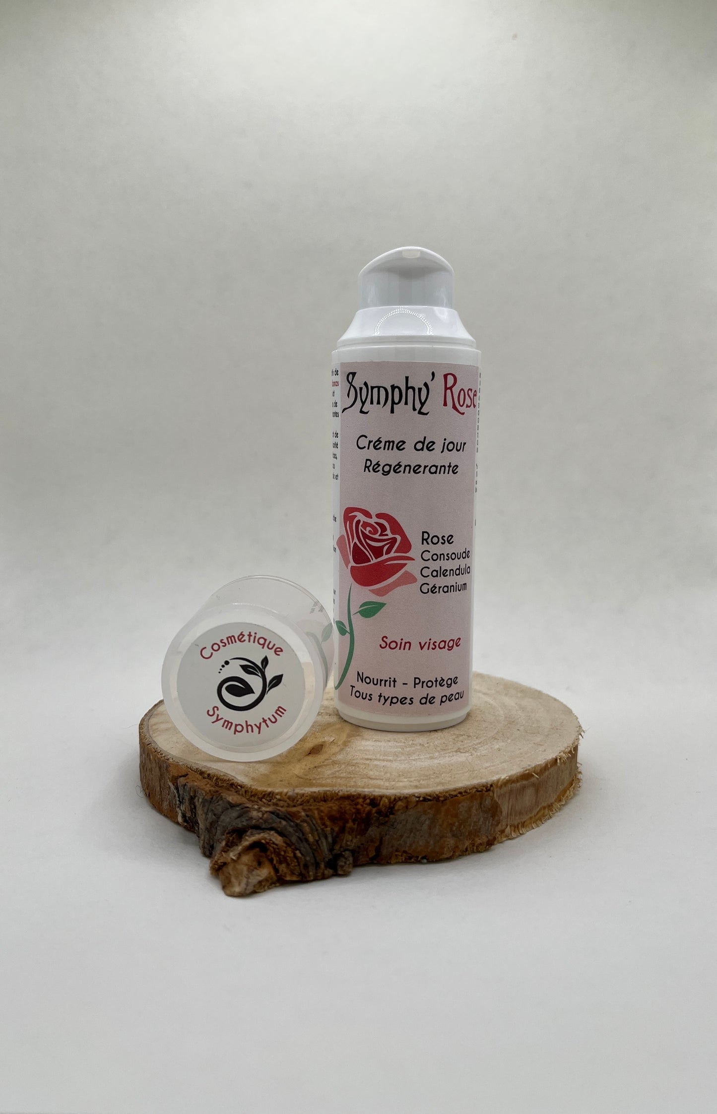 CRÈME DE JOUR VISAGE “SYMPHY’ROSE” – ROSE DE DAMAS ET CONSOUDE