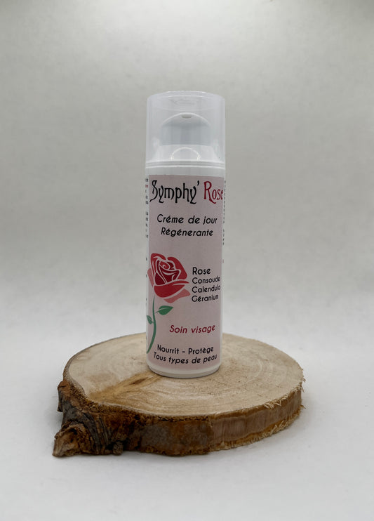 CRÈME DE JOUR VISAGE “SYMPHY’ROSE” – ROSE DE DAMAS ET CONSOUDE