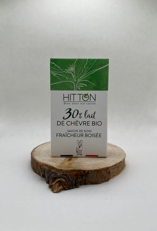 SAVON AU LAIT DE CHÈVRE BIO – FRAÎCHEUR BOISÉE