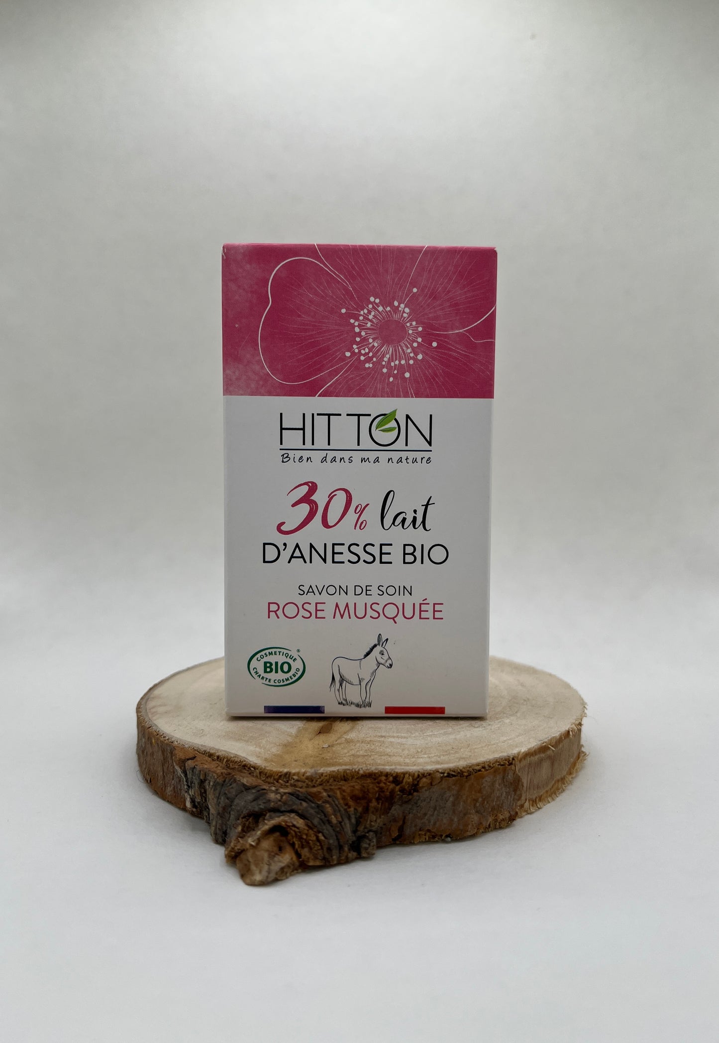 SAVON AU LAIT D’ÂNESSE BIO – ROSE MUSQUÉE