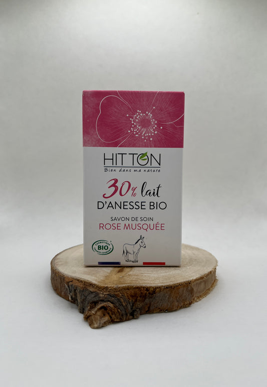 SAVON AU LAIT D’ÂNESSE BIO – ROSE MUSQUÉE