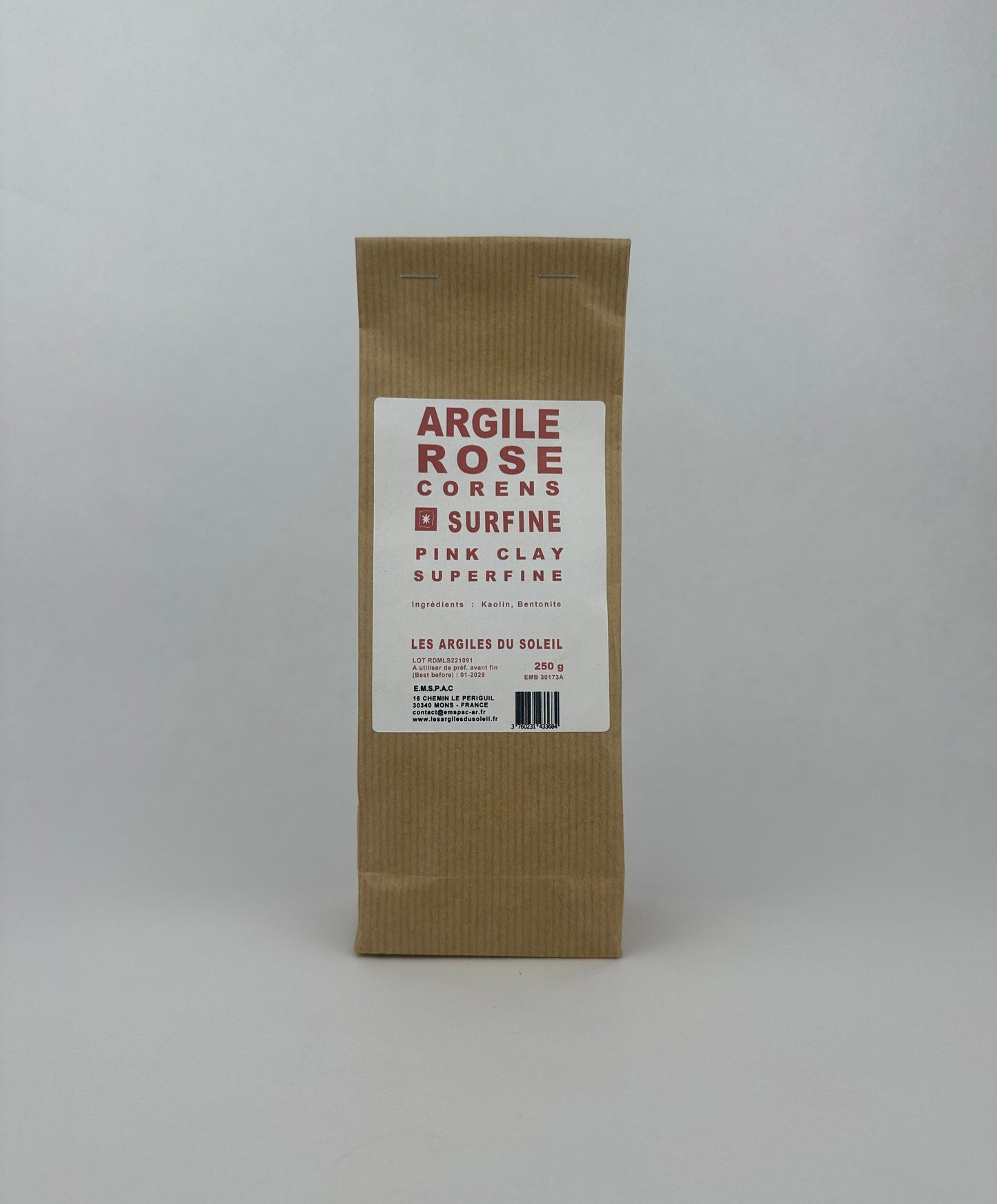 Argile rose Corens surfine